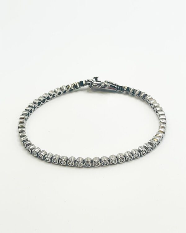 Pulsera fina de plata Reyna