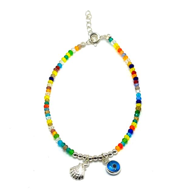 Pulsera Concha y ojo turco