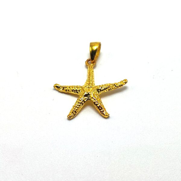 Colgante Estrella de mar bañado en oro